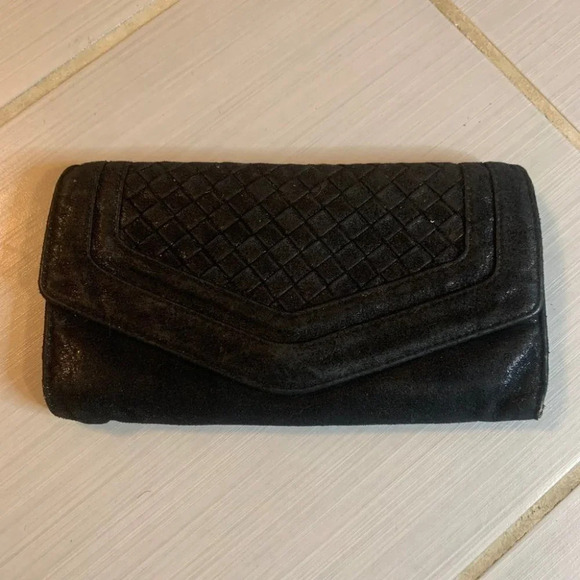 Matt & Natt Sparkly Black Woven Long Wallet - Picture 7 of 7